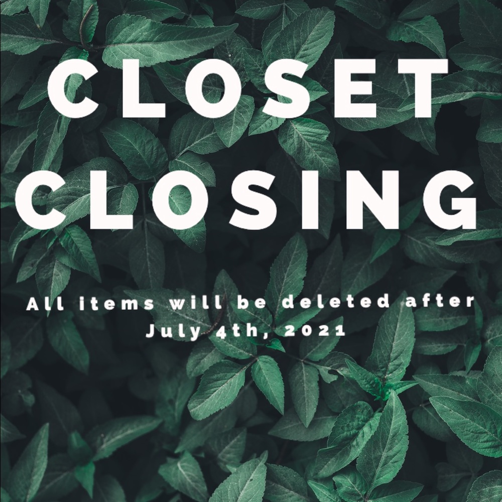 CLOSET CLOSING SOON! ACT NOW! 🖤🤍💚